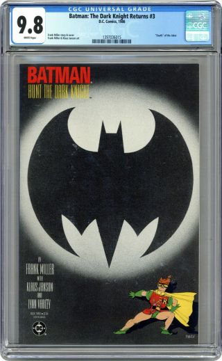 Batman The Dark Knight Returns 3 - 1st Cgc 9.  8 1986 1397036015