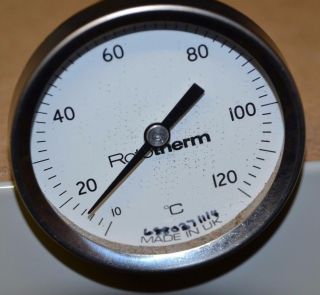 Rototherm Bl1 Bimetallic Thermometer 65mm Dial 10°c - 120°c