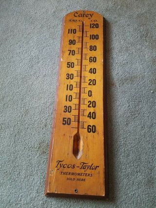 Vintage Tycos Taylor Thermometer Rochester,  Ny Advertising Display - Here