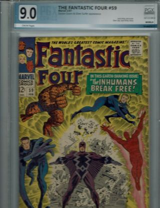 Fantastic Four 59 Cgc 9.  0 Doctor Doom And Silver Surfer