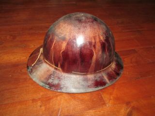 Vintage Msa Skullgard Type K Hardhat Full Brim Miner Mining Safety Helmet