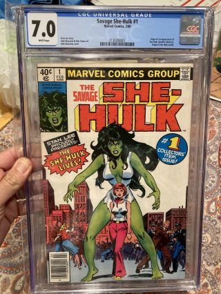 Savage She - Hulk 1 Cgc 7.  0 White Pages Origin Story & 1st Appearance Hot Book