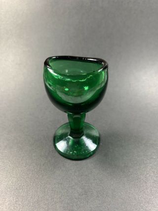 Vintage Green Eye Bath Glass Cup John Bull (6) (18)