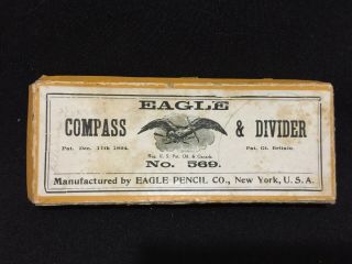 Vintage Eagle Compass & Divider No.  569 Eagle Pencil Co.