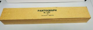 Vintage Wooden Pantograph No.  1292 Enlarger/reducer Drafting/drawing W/box