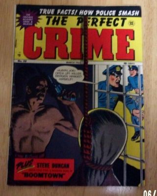 Perfect Crime 22 Vg,  Cross Pub.  1952 Strangulation Cover