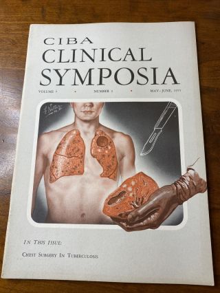 Ciba Clinical Symposia Vol.  7 3 1955 Dr.  Frank Netter Illustrations Vintage