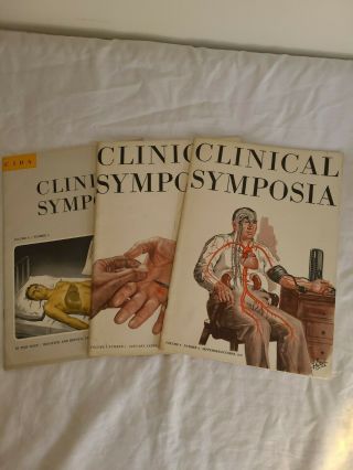 3 Ciba Clinical Symposia 1956 - 57 F.  Netter Md Illustrator