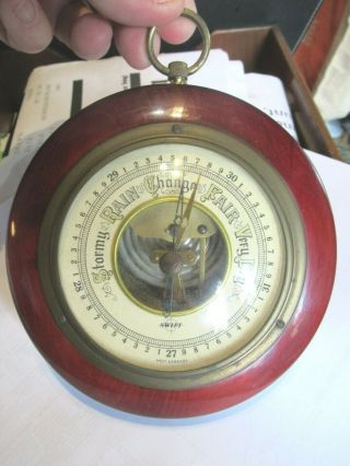 Vintage Swift Round Wall Mount Barometer Weather Station Made In West Germany