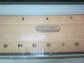 One (1) CHARLES BRUNING DRAFTING MACHINE SCALES Size Full HALF 2
