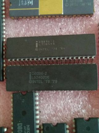 Vintage Intel D8086 - 2 Cpu - Good Chip