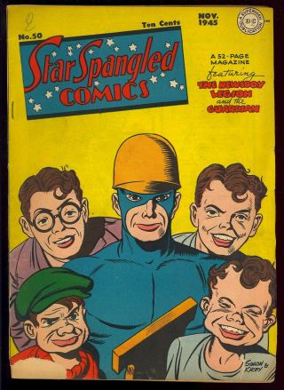 Star Spangled Comics 50 Unrestored Golden Age Dc Comic 1945 Gd - Vg