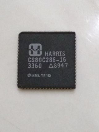 Vintage Harris/intel 80c286 - 16 Cpu - Good Chip