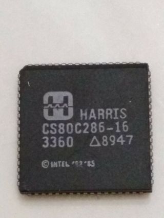 Vintage Harris/Intel 80C286 - 16 CPU - Good Chip 3