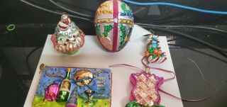 Christopher Radko Faberge Egg Ornament And Others See Photos For Exact Items