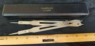 Vintage Proportional Divider With Case Made By Chavoz In Germany