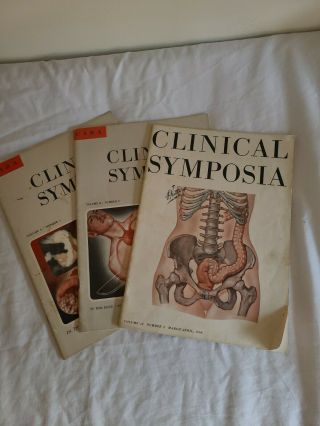 3 Ciba Clinical Symposia 1956 - 60 F.  Netter Md Illustrator