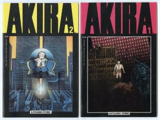 Akira 1 Nm,  9.  6 And 2 Nm 9.  4 White Pages 1st Prints Marvel 1988 No Resv