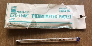 Vintage American Hospital Supply Tomac Oral Glass Thermometer