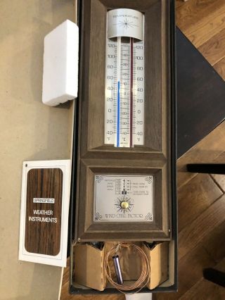 Vintage Springfield Aspen Indoor Outdoor Thermometer & Wind Chill Meter