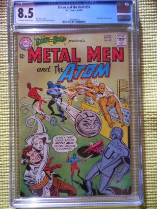 1964 Dc Brave And Bold 55 Cgc 8.  5 Metal Men & The Atom