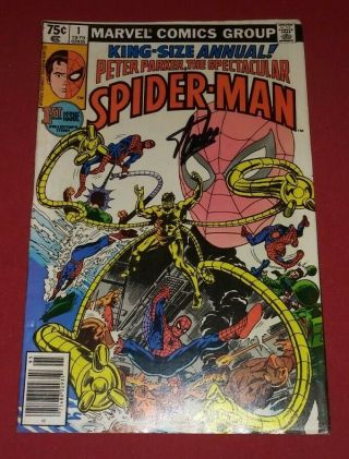 Peter Parker The Spectacular Spider - Man Ann 1 Signed Stan Lee & Jack Kirby L@@k
