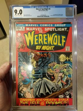 Marvel Spotlight 4 Cgc 9.  0 Werewolf By Night