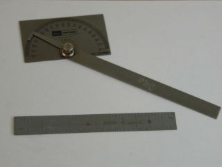 9 - 4029 Sears Craftsman Protractor - Square Head,  And 9 - 40136 6 Inch Ruler