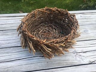 Vintage Handmade Basket In The Style Of A Bird 