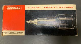 Vintage Charles Bruning Electric Erasing Machine Model 87 - 200 3