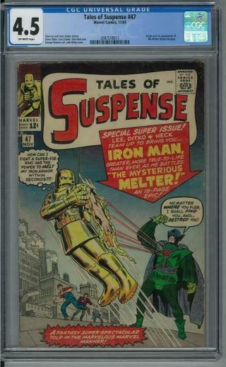 Tales Of Suspense 47 Cgc 4.  5 (ow) Origin And 1st App Of The Melter (bruno Horgan