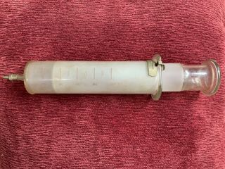Becton Dickinson & Co.  Antique 100cc Glass Syringe
