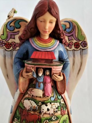 Jim Shore ANGEL ‘TWO BY TWO GOD LOVES ALL OF YOU’ 2011 Angel Holding ARK 9.  5 