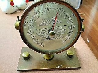 Vintage Barometer With Brass Base Swift & Anderson