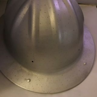 B F Mcdonald Co.  Vintage Metal Hardhat Construction Safe T Hat Aluminum Large