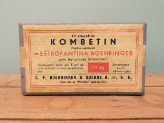 Vintage Very Rare Medicine - Kombetin From 30 