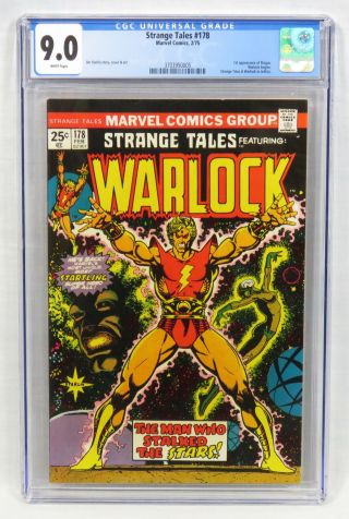 Marvel Comics Strange Tales 178 Cgc 9.  0 W/p 1st Magus Warlock Jim Starlin 1975