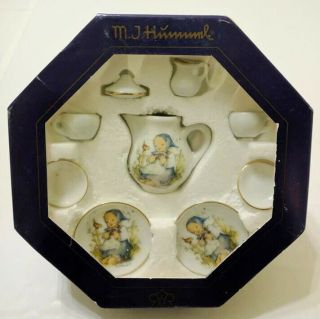 Vintage Hummel Goebel Mini Miniature Tea Set For Doll House Made In Germany