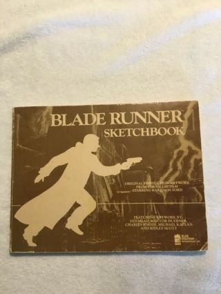 Blade Runner Sketchbook (1982) Vg 1st Edition Rare