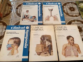 5 Ciba Clinical Symposia 1970s Netter Illust.  Vg