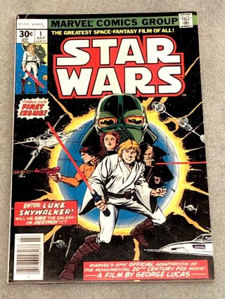 Marvel Comics Star Wars 1 (jul 1977) First Print White Pages Cgc It