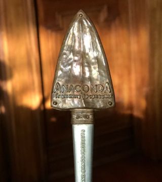 Vtg Anaconda Copper Mine Butte Souvenir Letter Opener Arrowhead American Brass