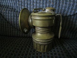 Brass Coal Miners Carbide Head Lamp Guys Dropper Manufactured By Shanklin Mfg Co