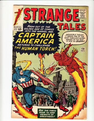 Strange Tales 114 1st App Captain America Since 1954 Looks
