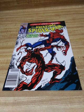 The Spider - Man 361 Vol 1 April 92 Carnage Part One Marvel Comics Nm (bb)