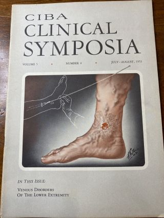 Ciba Clinical Symposia Vol.  5.  4 1953 Dr.  Frank Netter Illustrations Vintage