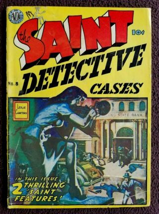 The Saint Detective Cases 8 Avon 1950 Golden Age Comic Newspaper Strips