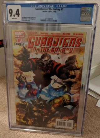 Guardians Of The Galaxy 1 Comic Book Cgc 9.  4 1st Team Rocket 2008 Marvel