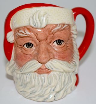 Vintage Royal Doulton Small 4.  5 " Toby Jug Mug Santa Claus 1983 D 6705 Frees&h