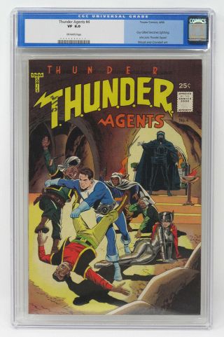 T.  H.  U.  N.  D.  E.  R.  Agents 4 - Guy Gilbert Becomes Lightning - Tower (1966) Cgc 8.  0